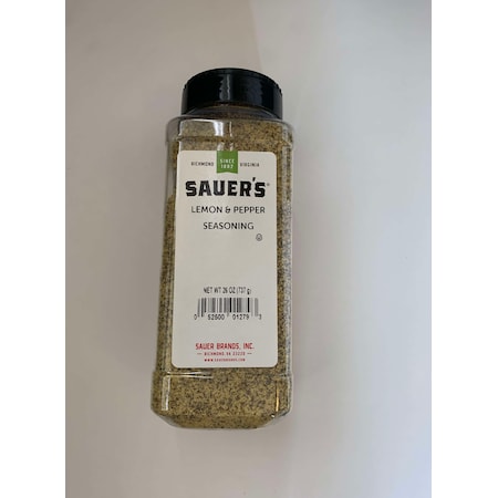 Sauer Sauer Lemon & Pepper Seasoning 26 oz. Bottle, PK6 01279